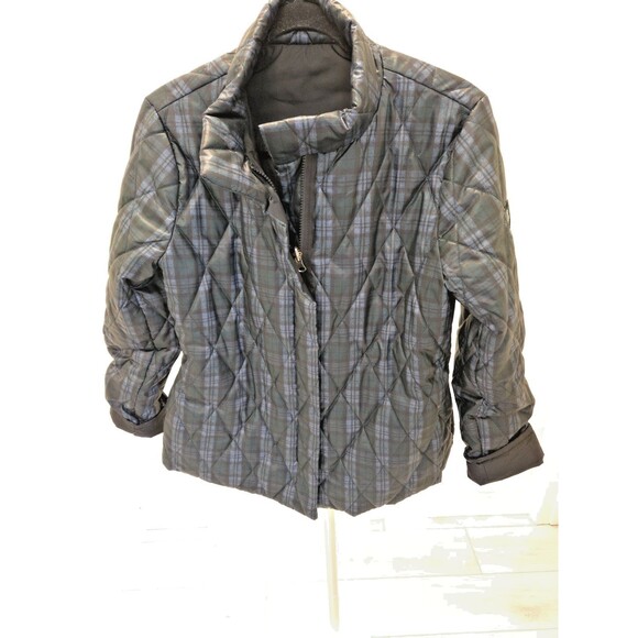 SASZOFONO Puffer Reversible Jacket Size 6 Small Quilted Warm Winter Coat - Picture 5 of 15